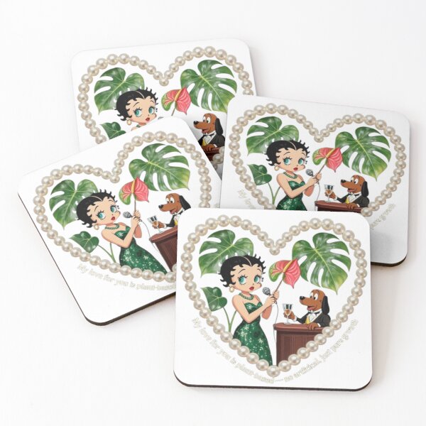 Item preview, Vintage 1930s Betty Boop & Pluto Art Print | Plant-Based Love Valentine’s Speakeasy Scene – Jazz Age Black History T-Shirt Design designed and sold by BlackAndBrown.