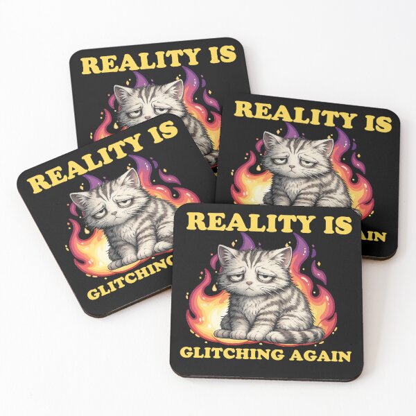 Item preview, Glitching Reality Cat T-Shirt designed and sold by M.Store.