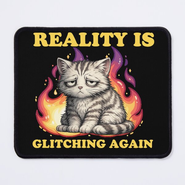 Item preview, Glitching Reality Cat T-Shirt designed and sold by M.Store.