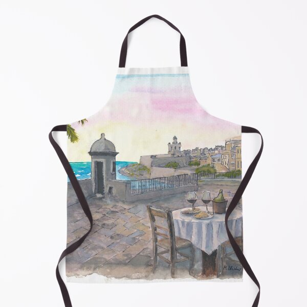 Item preview, Romantic Dinner View in San Juan with El Morro at Sunset in Puerto Rico designed and sold by artshop77.