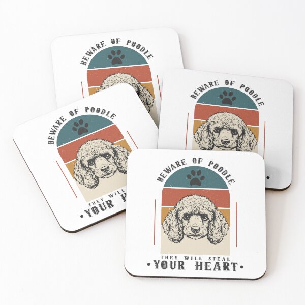 Item preview, Poodle – Beware, They Will Steal Your Heart | Cute Funny Dog Lover Design designed and sold by Hansani Nuwanmini Jayawickrama.