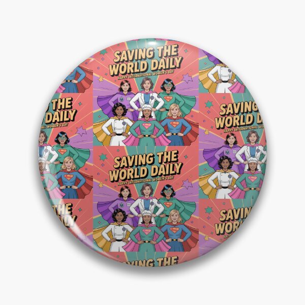 Item preview, Happy International Women's Day Superheroines – Saving the World Daily Unofficial Fan Art   designed and sold by Midnight Veil Designs.