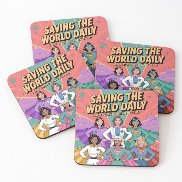 Item preview, Happy International Women's Day Superheroines – Saving the World Daily Unofficial Fan Art   designed and sold by Midnight Veil Designs.