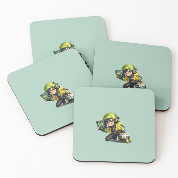 Item preview, Chibi Tech Specialist – Futuristic Engineer with Sentry Bot designed and sold by CrayVal.