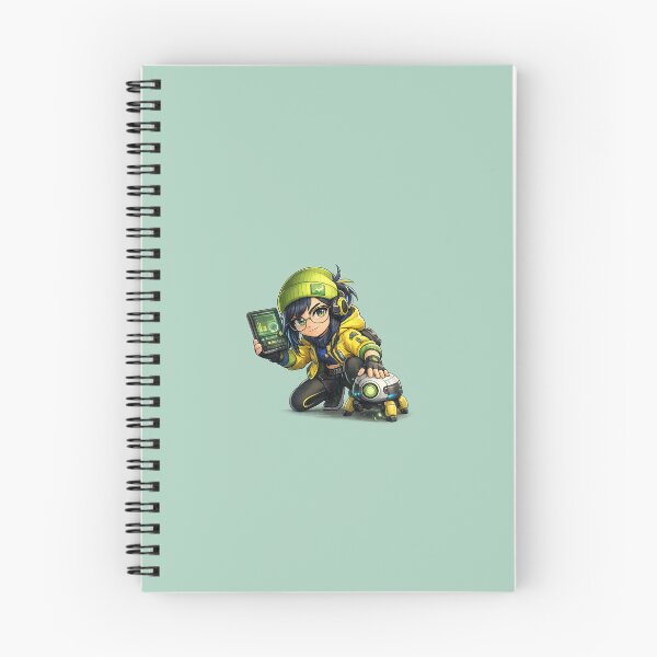 Item preview, Chibi Tech Specialist – Futuristic Engineer with Sentry Bot designed and sold by CrayVal.