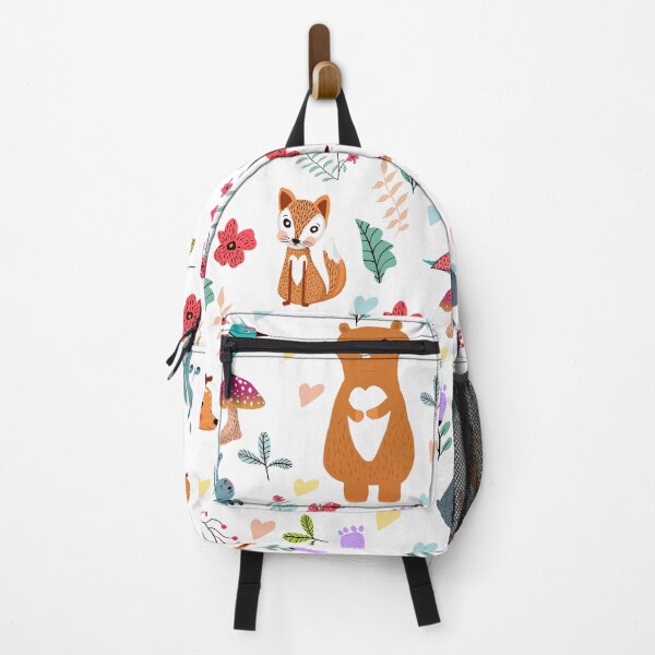 Item preview, Cute Woodland Animals Seamless Pattern – Bear Deer Fox Bunny Floral Nursery Design designed and sold by Dreamy Ocean Art.