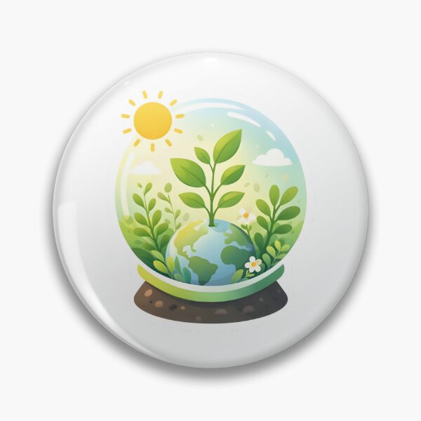 Item preview, Positive Planet Growth Eco Illustration designed and sold by BriyaSol.