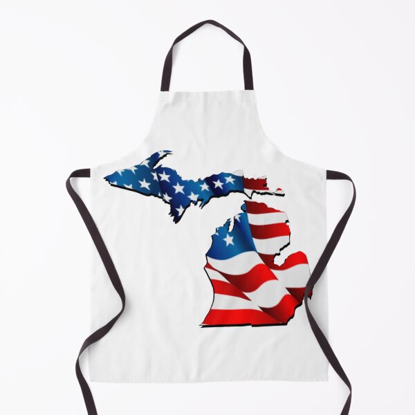 Item preview, Michigan Great Lake State American pride USA flag red white blue designed and sold by hollycooper.