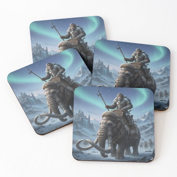 Item preview, Ape Warrior riding Wooly Mammoth designed and sold by ArtofDissent.