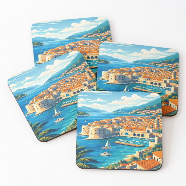 Item preview, Dubrovnik City Illustration  designed and sold by MatthewHeights.