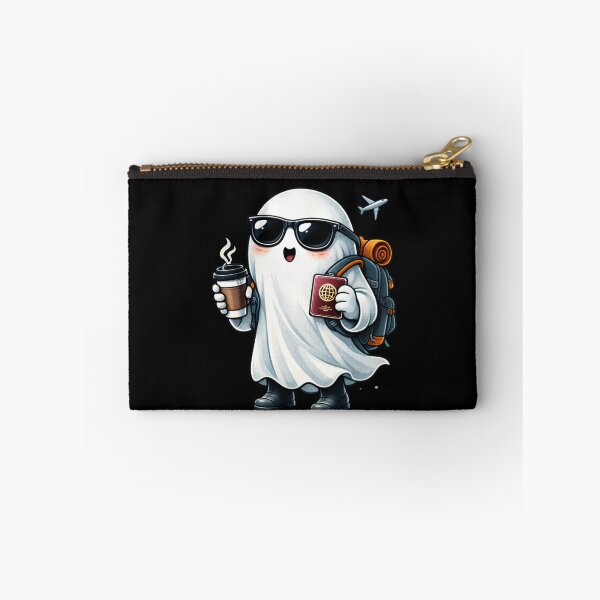 Item preview, Wanderlust Ghost – Cute Travel Backpack Adventure Aesthetic Cartoon designed and sold by ColorSplash123.