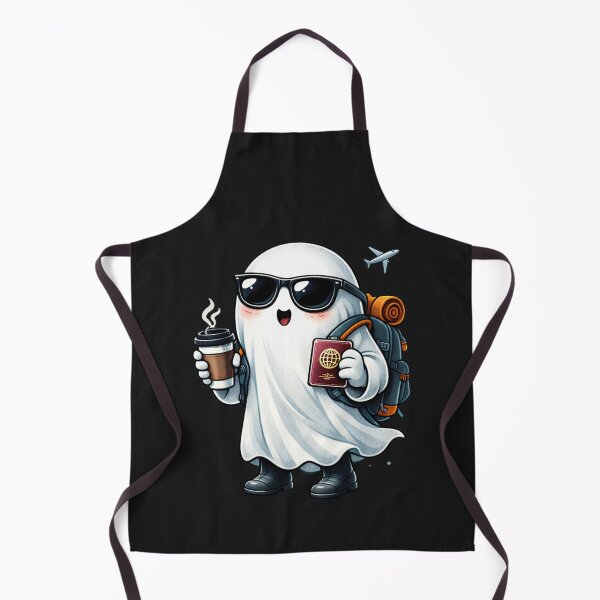 Item preview, Wanderlust Ghost – Cute Travel Backpack Adventure Aesthetic Cartoon designed and sold by ColorSplash123.