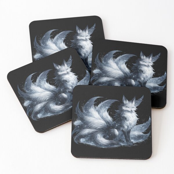 Item preview, Mystical Renard Nine Tailed Fox Illustration designed and sold by THE JIZU SHOP.