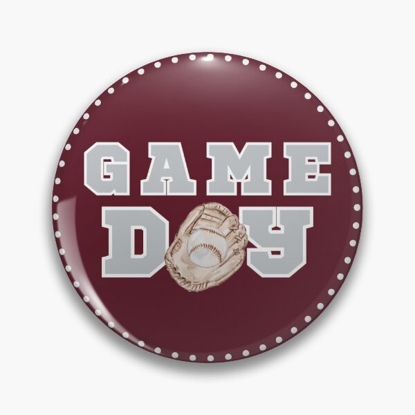Item preview, Mississippi State Baseball Pin Button designed and sold by Kickoff Buttons.