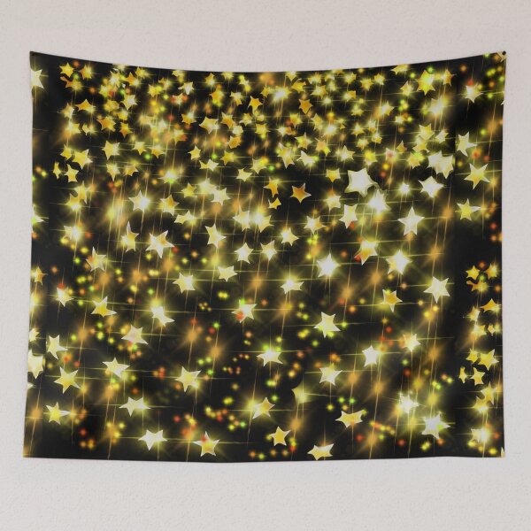 Item preview, Sparkling glittery gold stars Starry night golden stars cosmic glitter sequins  designed and sold by hollycooper.