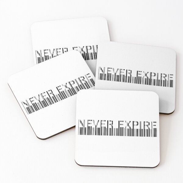 Item preview, Never Expire - Cyberpunk Barcode Minimalist designed and sold by XIOMOS.