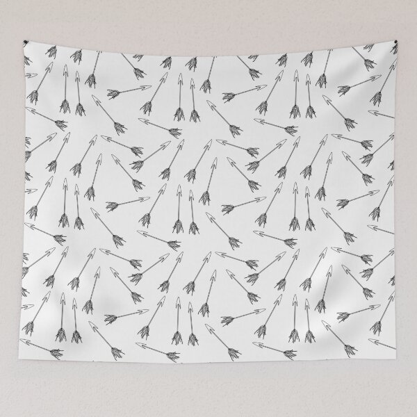 Item preview, Black & White - Whimsical Botanical Arrows - RAW AOP (Small)  designed and sold by SurfaceLab.