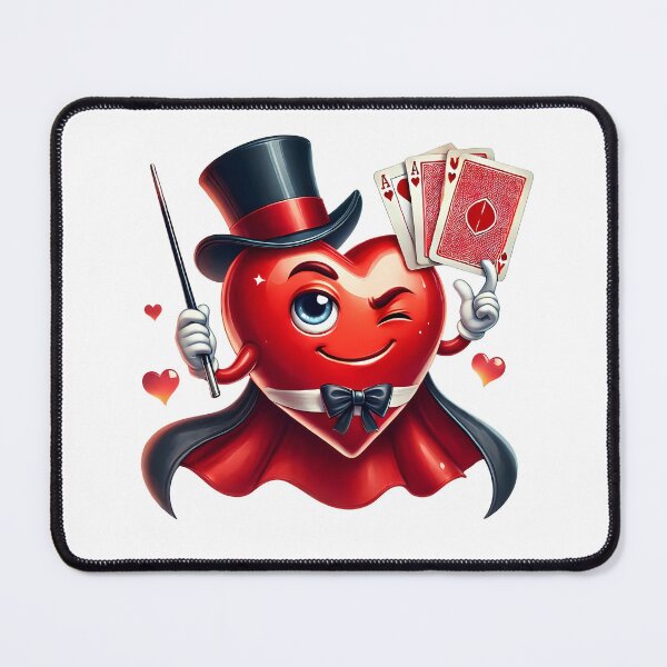 Item preview, Magical Valentine Love Magician - Cute Heart Magic Hat & Romantic Sorcerer Art designed and sold by FuzionRaptor.