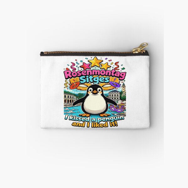 Item preview, Rosenmontag Sitges Penguin T-Shirt – I Kissed a Penguin and I Liked It | Funny Carnival Festival Spain Design designed and sold by Sushikidsntod.