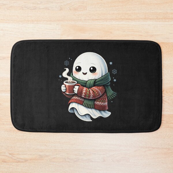 Item preview, Christmas Cozy Ghost – Cute Minimal Winter Holiday Aesthetic Cartoon designed and sold by ColorSplash123.