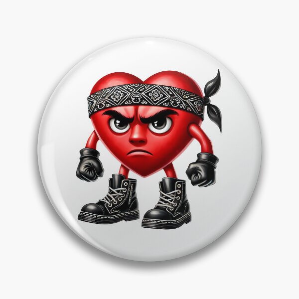 Item preview, Tough Love Valentine Gangster Heart - Cute Street Style & Romantic Hood Art designed and sold by FuzionRaptor.