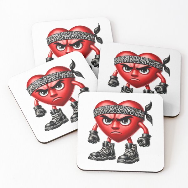 Item preview, Tough Love Valentine Gangster Heart - Cute Street Style & Romantic Hood Art designed and sold by FuzionRaptor.