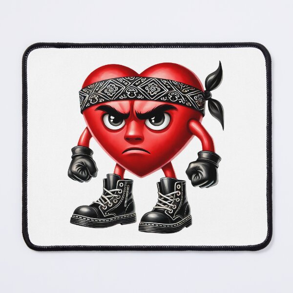 Item preview, Tough Love Valentine Gangster Heart - Cute Street Style & Romantic Hood Art designed and sold by FuzionRaptor.