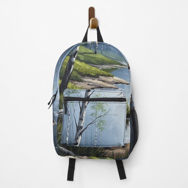 Item preview, Tranquil Woodland Stream - Landscape Art designed and sold by Theos-Realm.