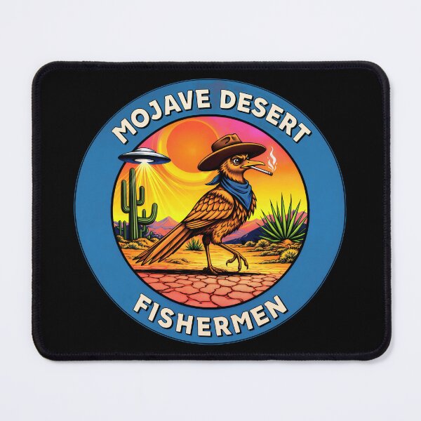 Item preview, Mojave Desert Fishermen Smoking Roadrunner designed and sold by gear-posters.