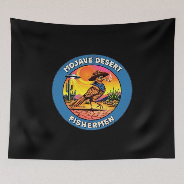 Item preview, Mojave Desert Fishermen Smoking Roadrunner designed and sold by gear-posters.