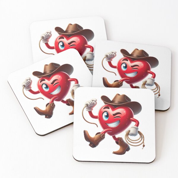 Item preview, Howdy Love Valentine Cowboy Heart - Cute Western Romance & Lasso Art designed and sold by FuzionRaptor.