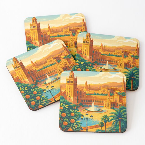 Item preview, Seville City Illustration  designed and sold by MatthewHeights.