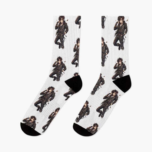 Item preview, Japanese Dark Street Rebel – Edgy Leather Look Illustration designed and sold by Kallandra.