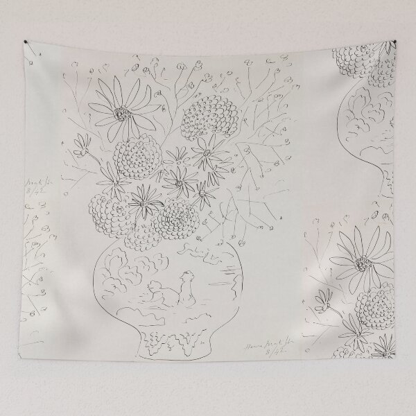 Item preview, Still Life by Henri Matisse: Minimalist Floral Line Art Poster designed and sold by artofuniverse.