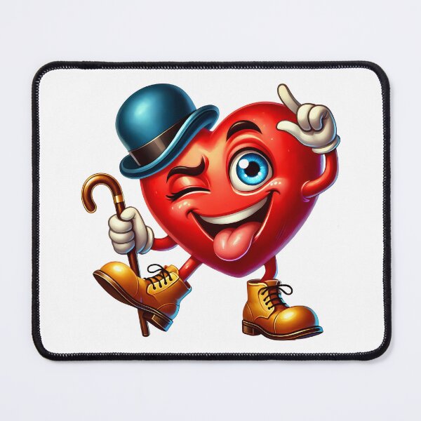 Item preview, Dapper Valentine Heart Gentleman - Cute Romantic Bow Tie & Top Hat Art designed and sold by FuzionRaptor.