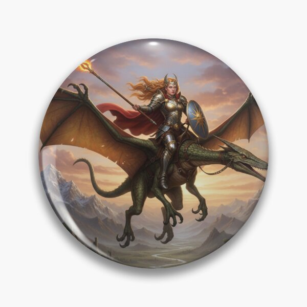 Item preview, Goddess Warrior riding Flying Dragon designed and sold by ArtofDissent.