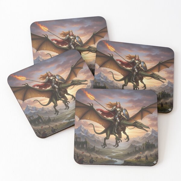 Item preview, Goddess Warrior riding Flying Dragon designed and sold by ArtofDissent.