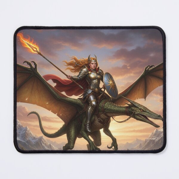 Item preview, Goddess Warrior riding Flying Dragon designed and sold by ArtofDissent.