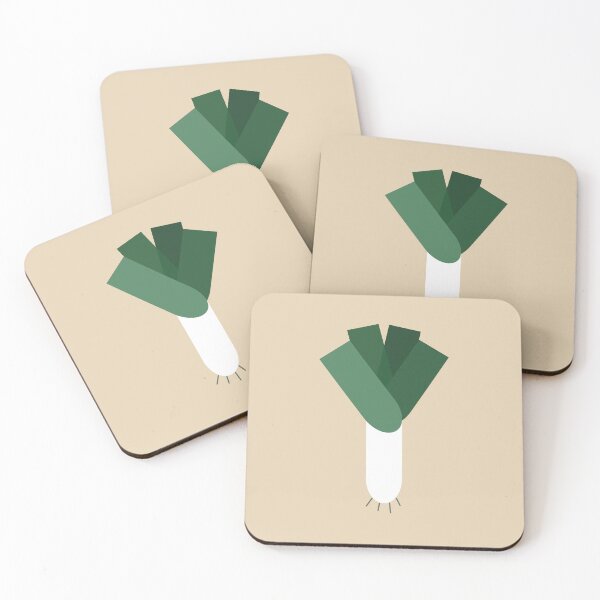 Item preview, Minimalist Leek Wall Art – Kitchen Garden Series No.06 (warm beige) designed and sold by Bloom & Heart.