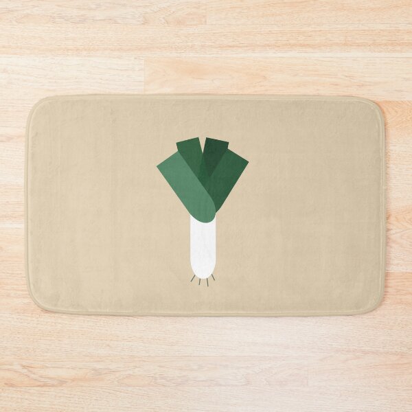 Item preview, Minimalist Leek Wall Art – Kitchen Garden Series No.06 (warm beige) designed and sold by Bloom & Heart.