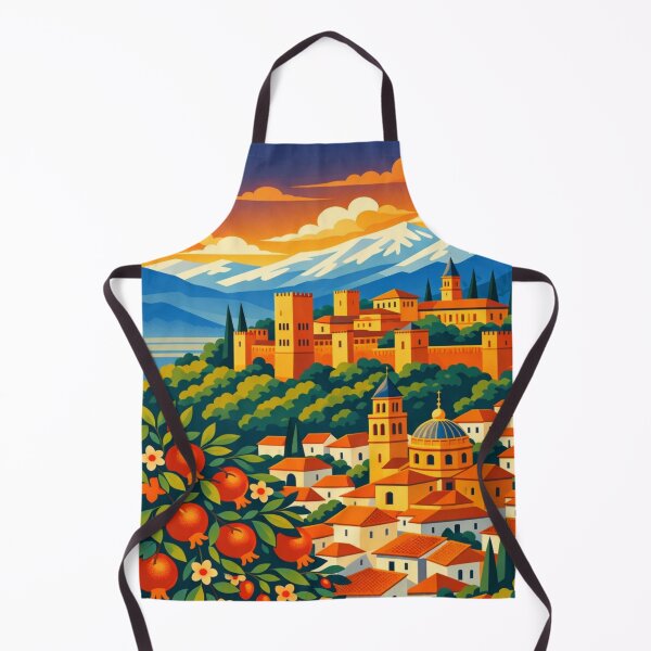 Item preview, Granada City Illustration designed and sold by MatthewHeights.