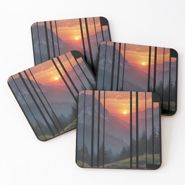 Item preview, Gorgeous Nature Forest Mountain and a Sunset 6 designed and sold by Neon G.