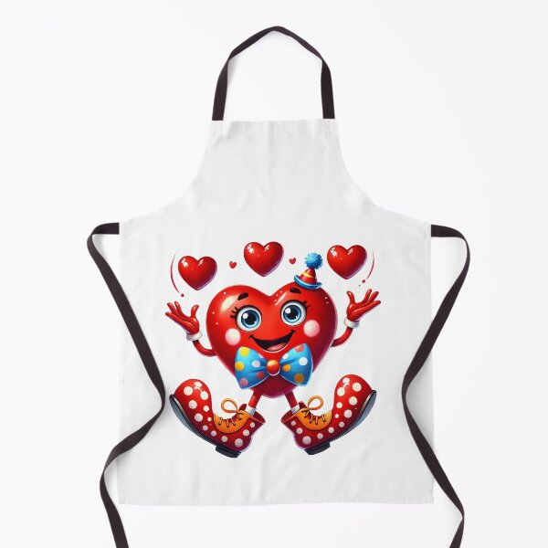 Item preview, Cute Valentine Love Clown Heart - Romantic Circus Aesthetic & Sweet Jester Art designed and sold by FuzionRaptor.