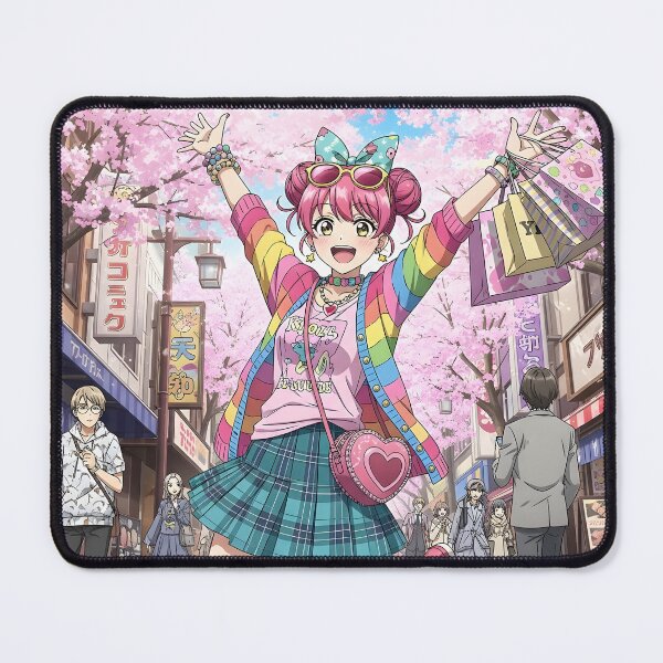 Item preview, Anime Girl Harajuku Shopping Spring Fashion Tokyo designed and sold by Chibifaceneko.