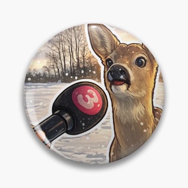 Item preview, Deer Interview Meme Sticker designed and sold by KyraInColor.