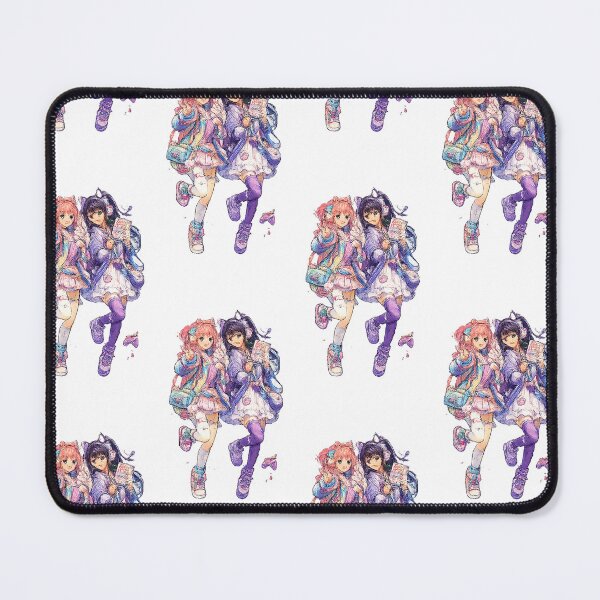 Item preview, Japanese Kawaii Best Friend Girls – Pastel Pop Duo Illustration designed and sold by Kallandra.
