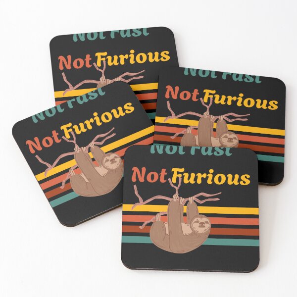 Item preview, Not Fast Not Furious Retro Sloth designed and sold by BsDrip.