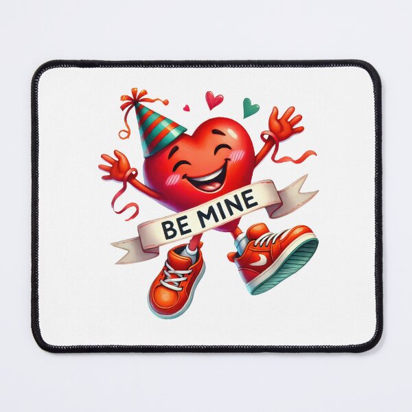 Item preview, Be Mine Valentine Heart - Cute Romantic Sweetheart Candy & Red Love Art designed and sold by FuzionRaptor.
