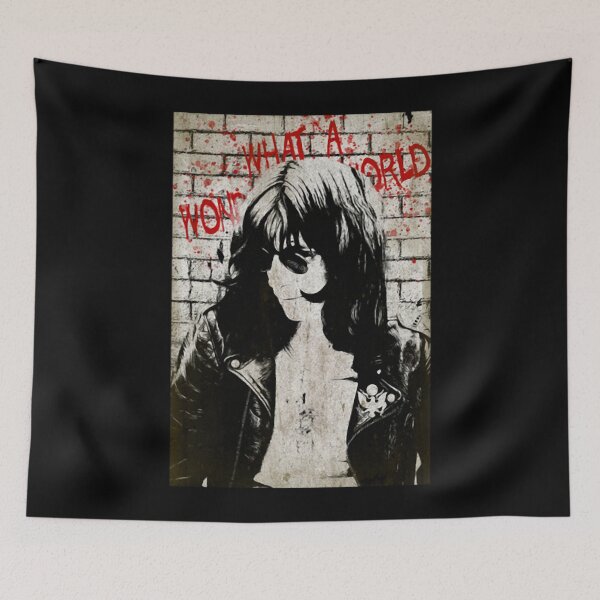 Item preview, What a Wonderful World - Joey Ramone Fan Art T-Shirt designed and sold by ReneGermain.