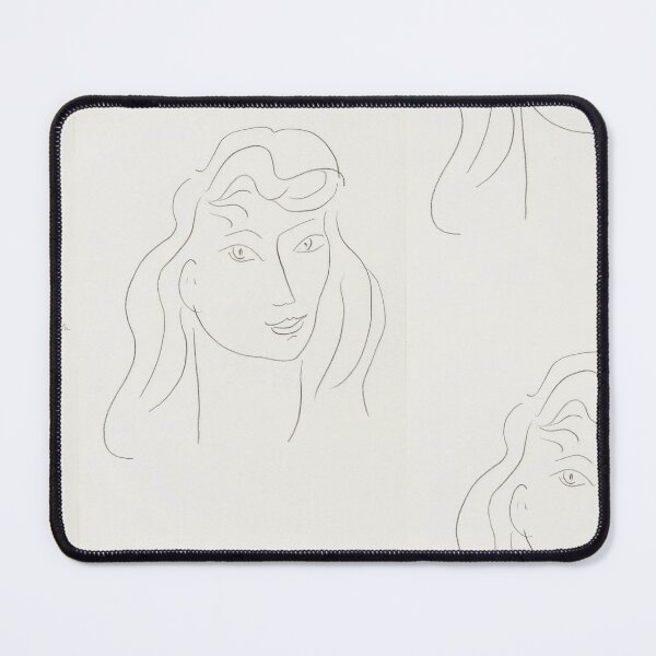 Item preview, Tete De Jeune Fille by Henri Matisse: Minimal Line Portrait Poster designed and sold by artofuniverse.